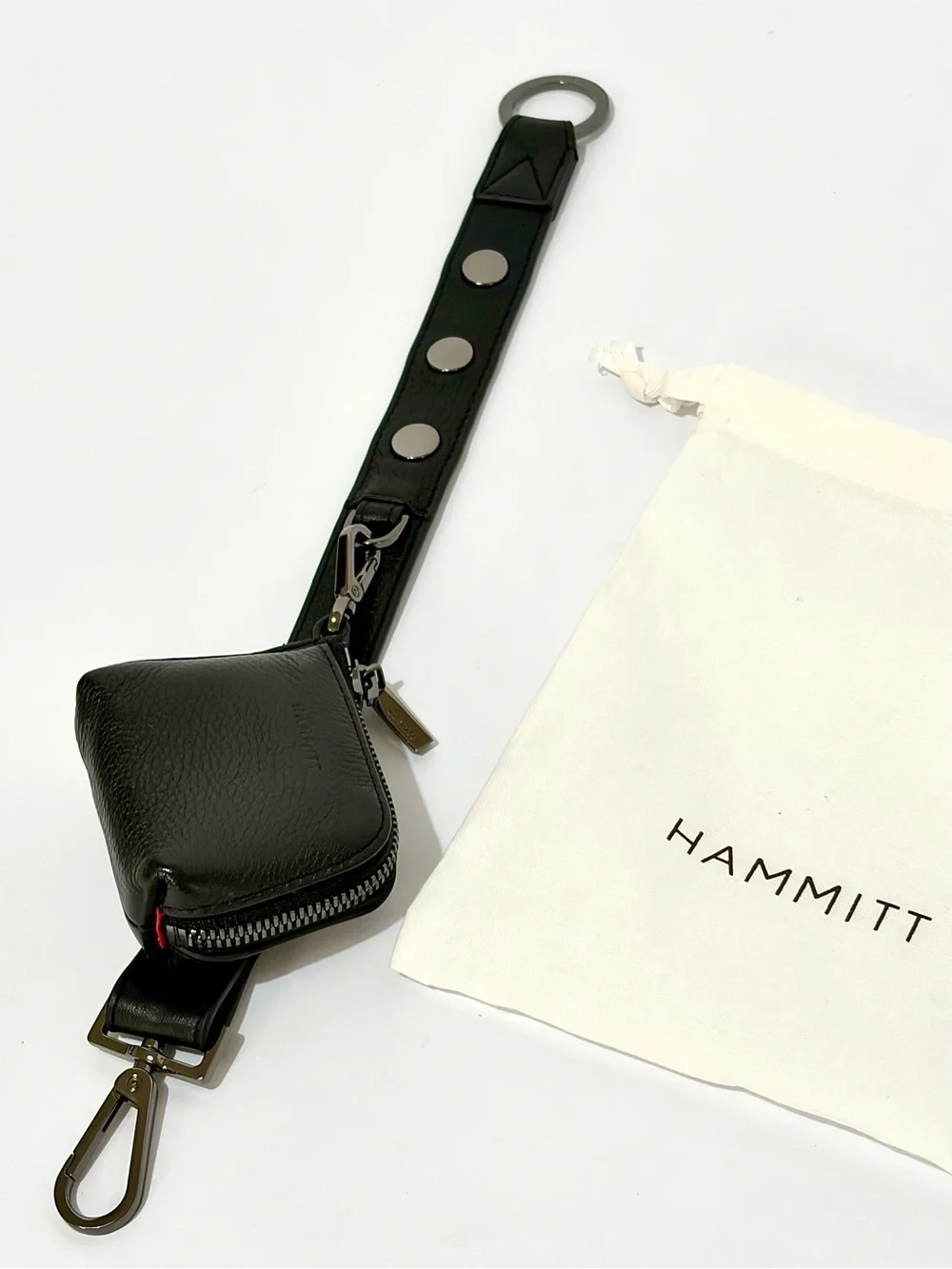 Hammitt Black Leather Edwards Strap Extender (Syd Pouch Attachment)